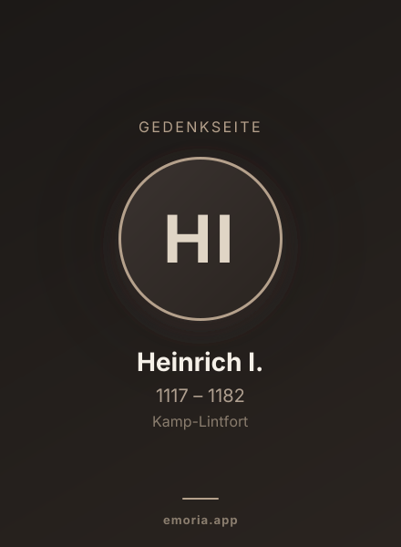 Gedenkportrait von Heinrich I.