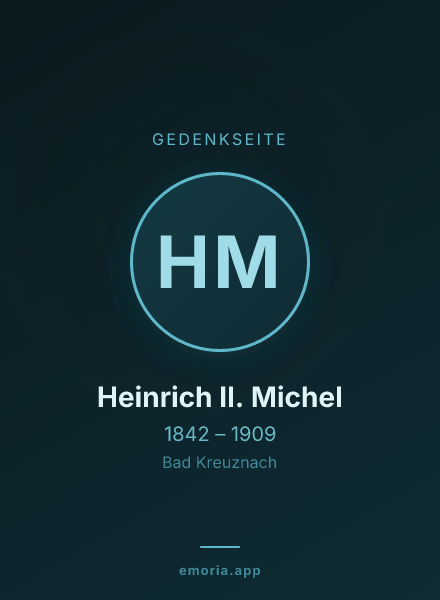 Gedenkportrait von Heinrich II. Michel