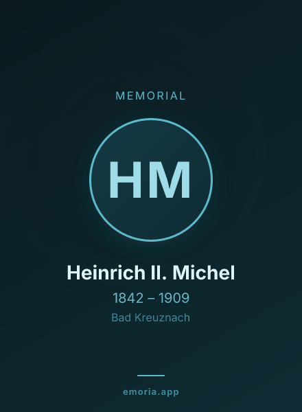 Memorial portrait of Heinrich II. Michel