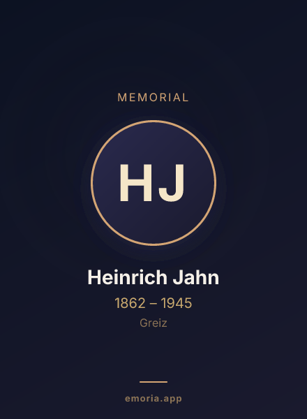 Memorial portrait of Heinrich Jahn