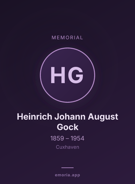 Memorial portrait of Heinrich Johann August Gock