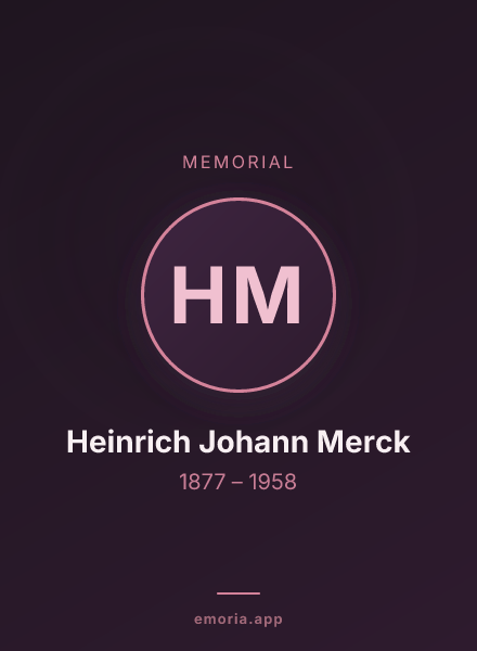 Memorial portrait of Heinrich Johann Merck