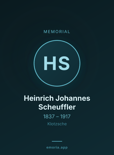 Memorial portrait of Heinrich Johannes Scheuffler