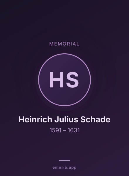 Memorial portrait of Heinrich Julius Schade