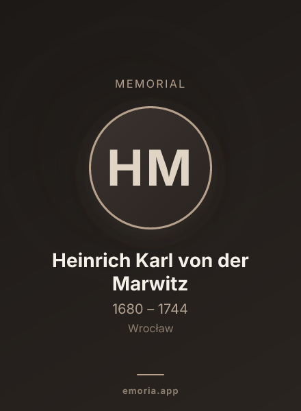 Memorial portrait of Heinrich Karl von der Marwitz