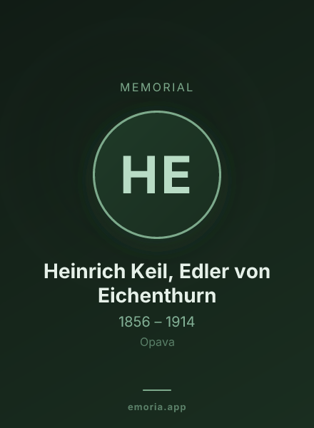Memorial portrait of Heinrich Keil, Edler von Eichenthurn