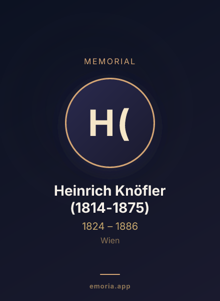 Memorial portrait of Heinrich Knöfler (1814-1875)