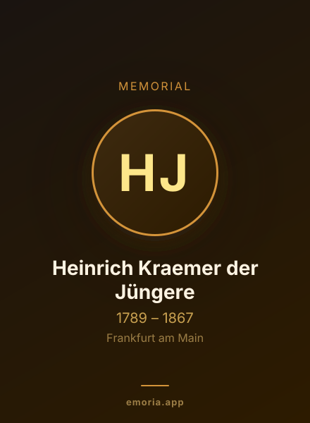Memorial portrait of Heinrich Kraemer der Jüngere