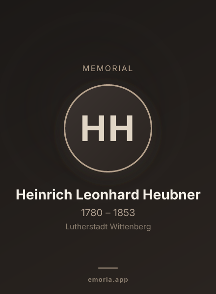 Memorial portrait of Heinrich Leonhard Heubner