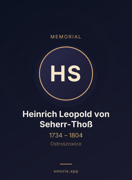 Memorial portrait of Heinrich Leopold von Seherr-Thoß