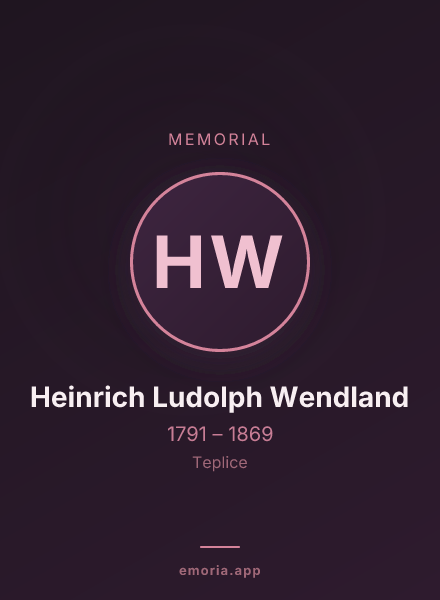 Memorial portrait of Heinrich Ludolph Wendland