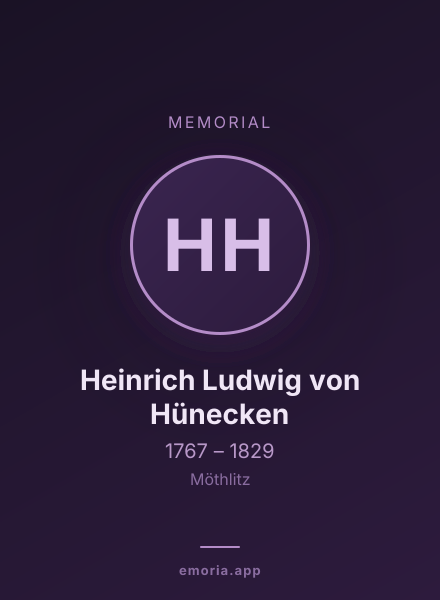 Memorial portrait of Heinrich Ludwig von Hünecken