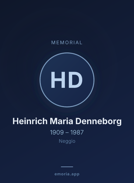 Memorial portrait of Heinrich Maria Denneborg