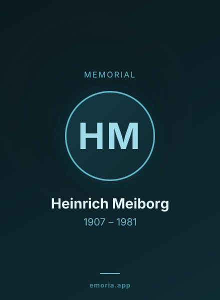 Memorial portrait of Heinrich Meiborg
