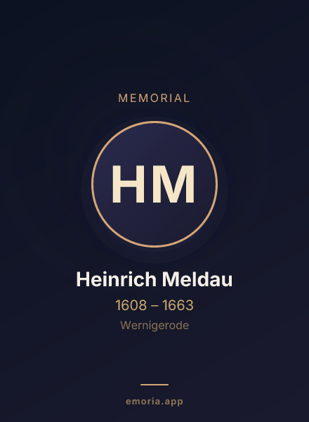 Memorial portrait of Heinrich Meldau