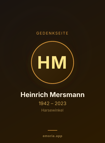 Gedenkportrait von Heinrich Mersmann