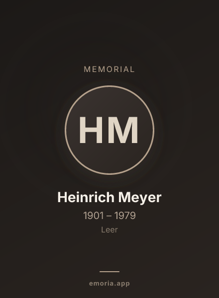 Memorial portrait of Heinrich Meyer