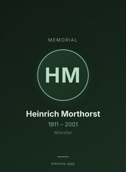 Memorial portrait of Heinrich Morthorst