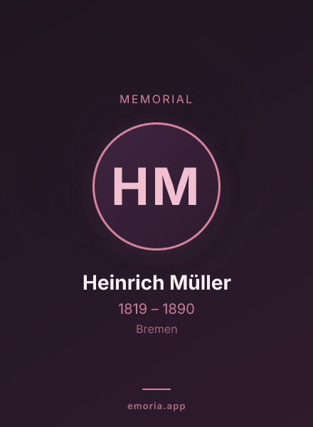 Memorial portrait of Heinrich Müller