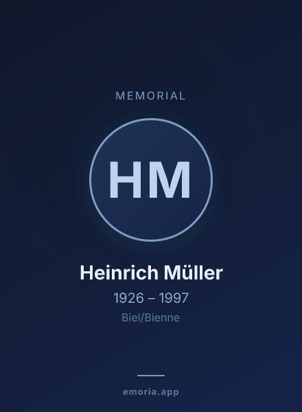 Memorial portrait of Heinrich Müller