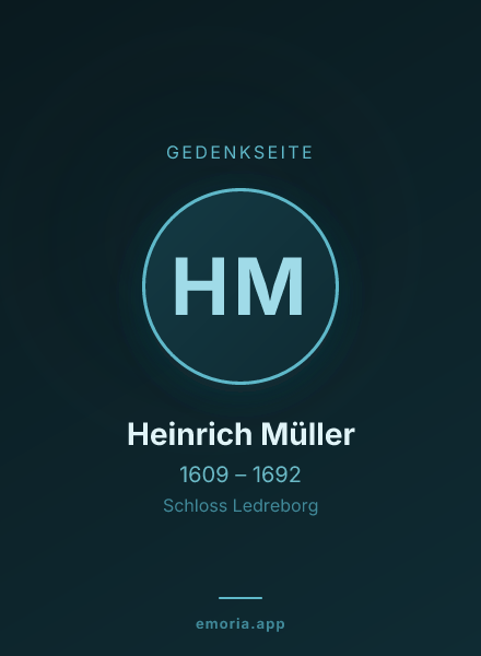Gedenkportrait von Heinrich Müller
