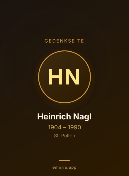 Gedenkportrait von Heinrich Nagl