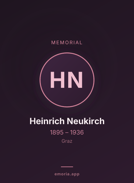 Memorial portrait of Heinrich Neukirch
