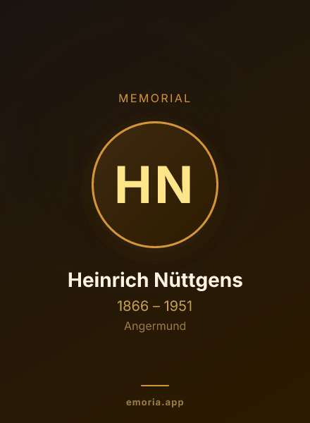 Memorial portrait of Heinrich Nüttgens