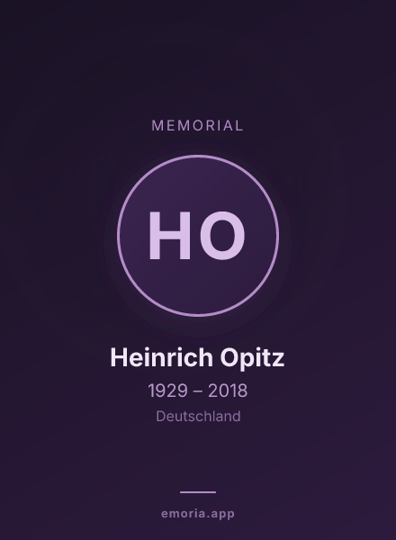 Memorial portrait of Heinrich Opitz