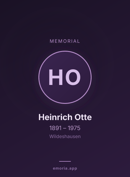 Memorial portrait of Heinrich Otte