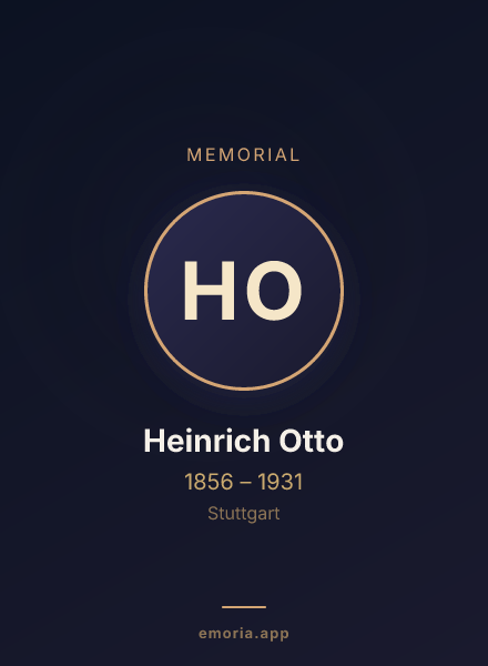 Memorial portrait of Heinrich Otto