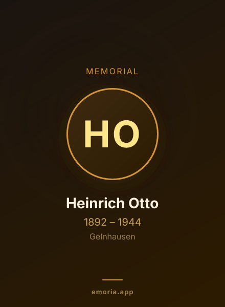 Memorial portrait of Heinrich Otto