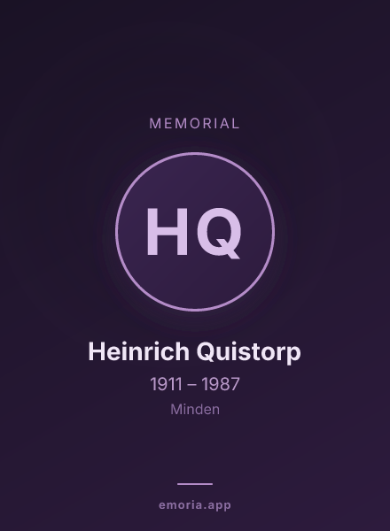 Memorial portrait of Heinrich Quistorp