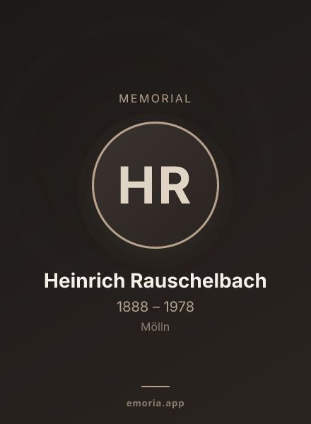 Memorial portrait of Heinrich Rauschelbach