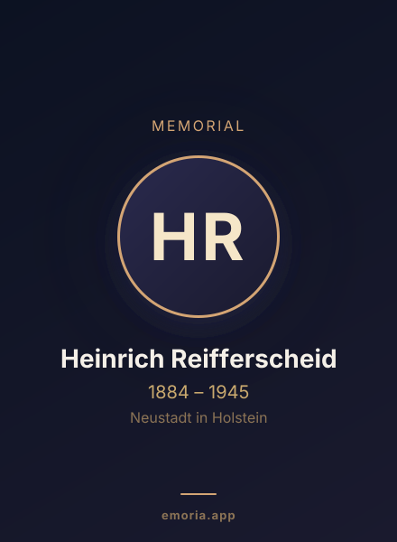 Memorial portrait of Heinrich Reifferscheid