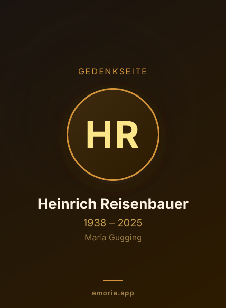 Gedenkportrait von Heinrich Reisenbauer