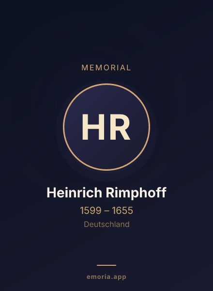 Memorial portrait of Heinrich Rimphoff