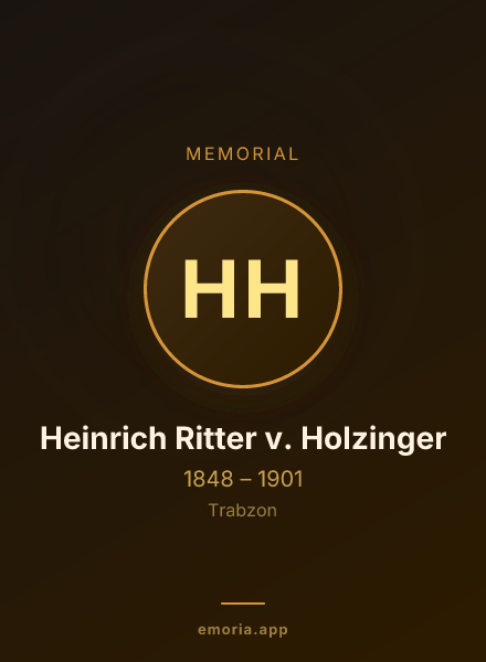 Memorial portrait of Heinrich Ritter v. Holzinger