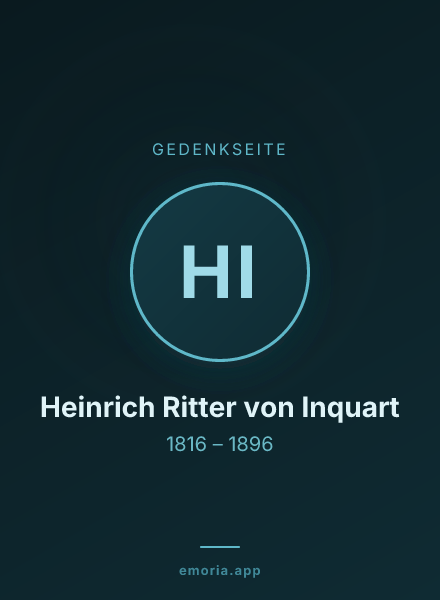 Gedenkportrait von Heinrich Ritter von Inquart