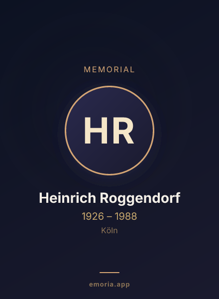 Memorial portrait of Heinrich Roggendorf
