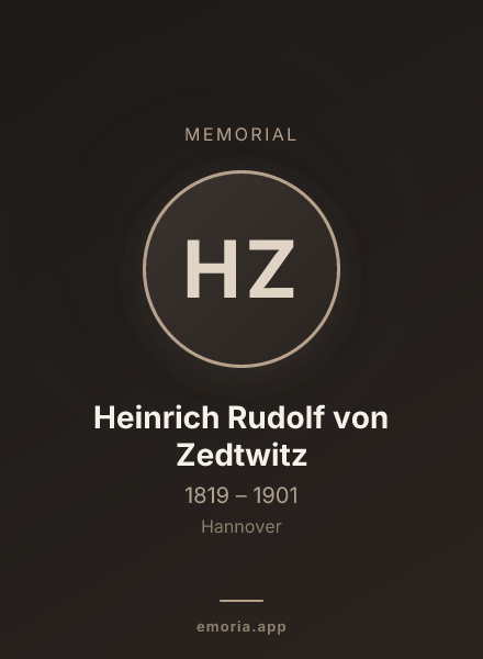 Memorial portrait of Heinrich Rudolf von Zedtwitz