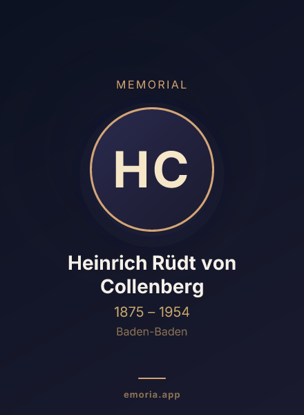 Memorial portrait of Heinrich Rüdt von Collenberg