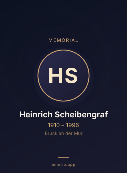 Memorial portrait of Heinrich Scheibengraf