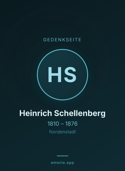 Gedenkportrait von Heinrich Schellenberg