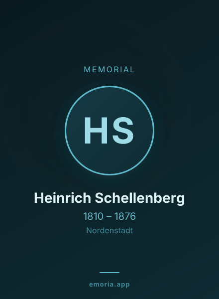 Memorial portrait of Heinrich Schellenberg