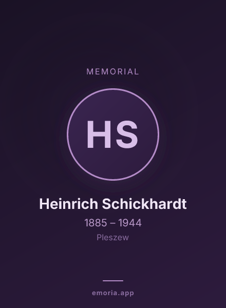 Memorial portrait of Heinrich Schickhardt
