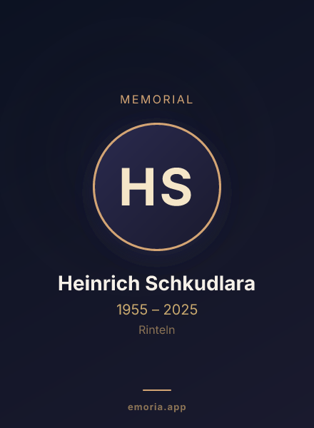 Memorial portrait of Heinrich Schkudlara