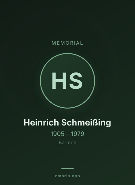 Memorial portrait of Heinrich Schmeißing