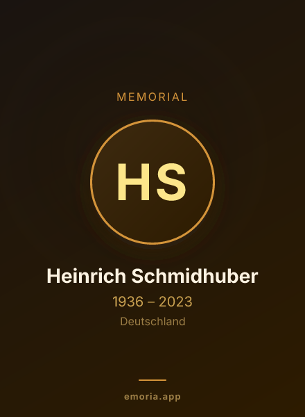 Memorial portrait of Heinrich Schmidhuber