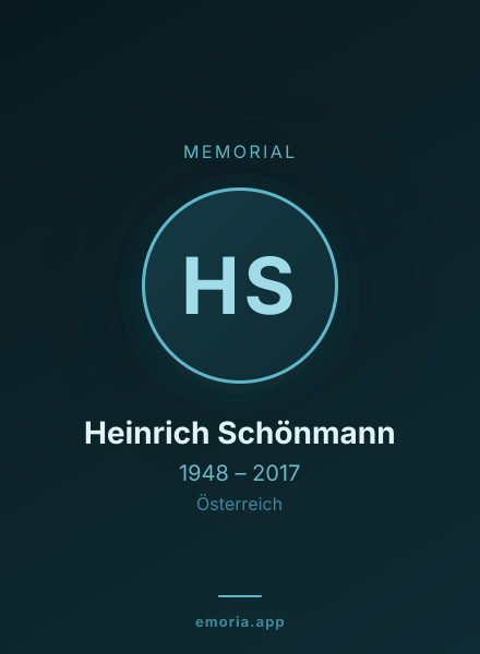 Memorial portrait of Heinrich Schönmann
